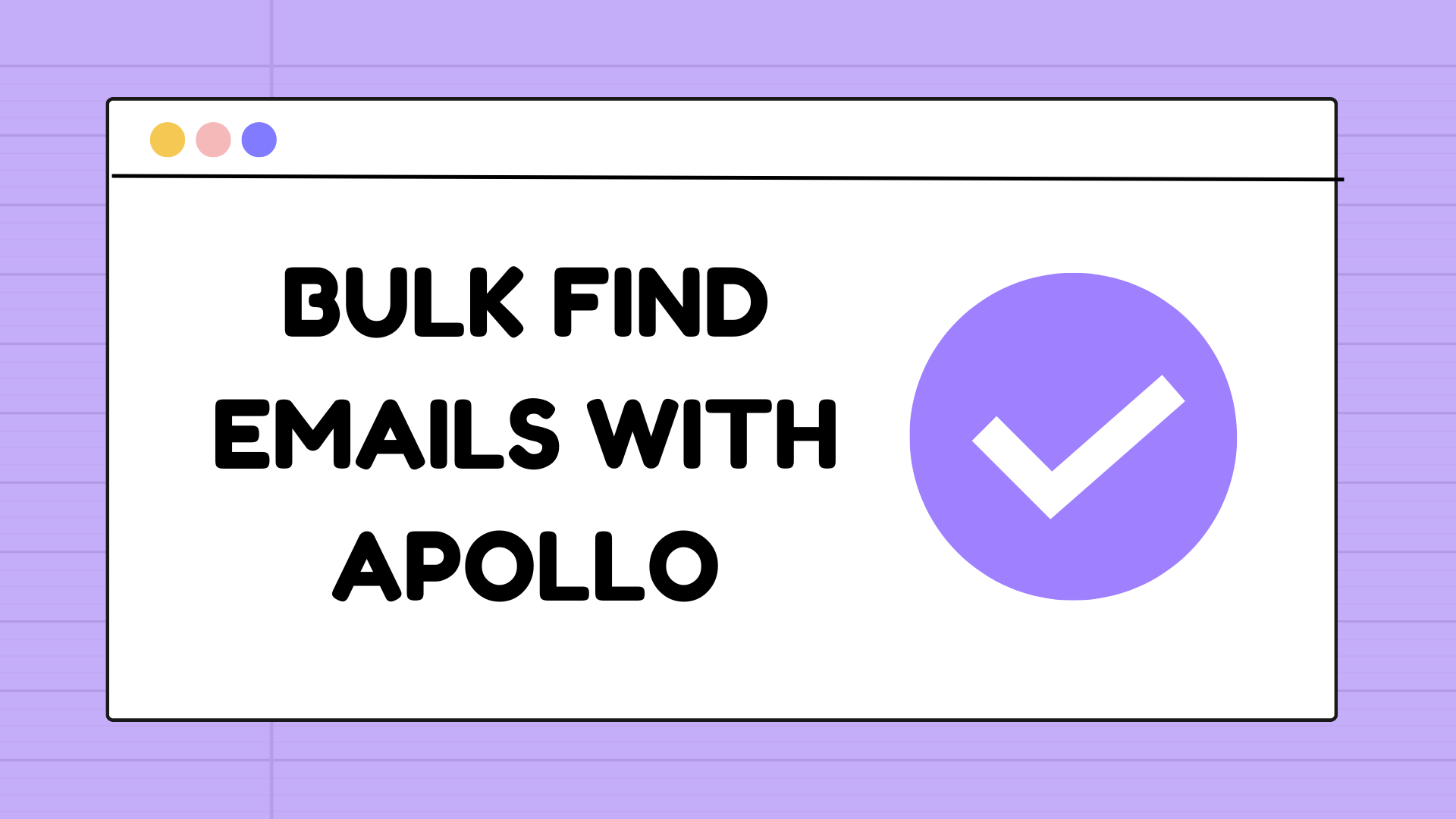 Bulk Email Verifier for free with Apollo